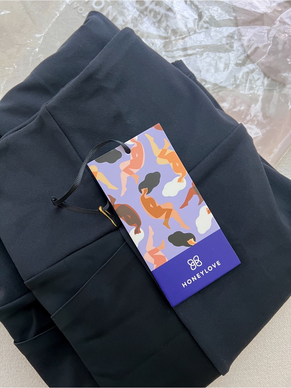 NWT - Honeylove Liberation Leggings 2.0 - Jet Black-  Large - Picture 2 of 5